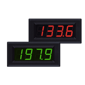 LED Digital Panel Meter: standard LED dc voltmeters Panel meters - standard LED dc voltmeters