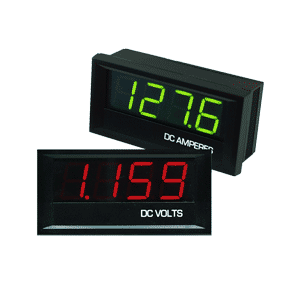 BigDigit LED Panel Meter: dc voltmeters or dc ammeters Digital panel meters - Big digit LED dc voltmeters and ammeters